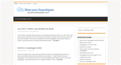 Desktop Screenshot of dicasparahospedagem.com.br